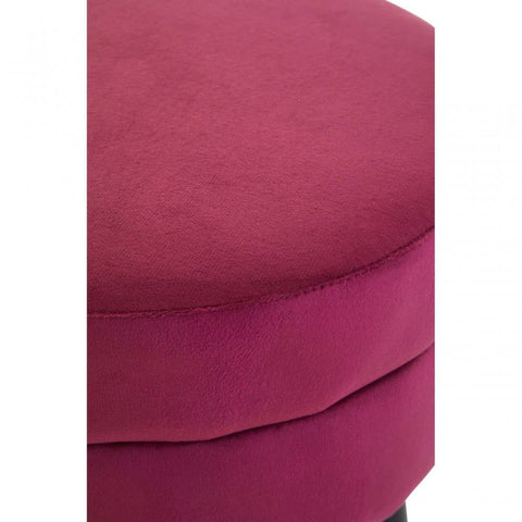 Seraphina Wine Velvet Stool