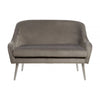 Remington Grey Velvet Sofa