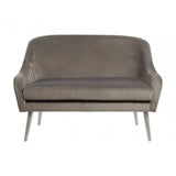 Remington Grey Velvet Sofa