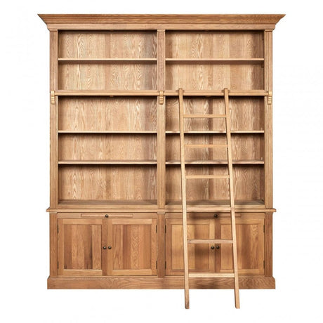 Elmwood 2 Section Bookcase With Ladder