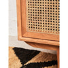 Elmwood 4 Door Natural Rattan And Oak Sideboard