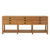 Elmwood Grey Oak Wood Sideboard