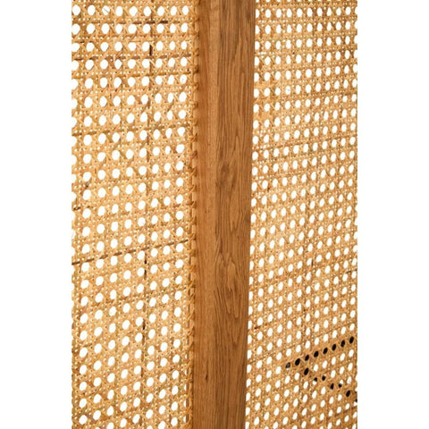 Elmwood Natural Rattan And Oak Headboard