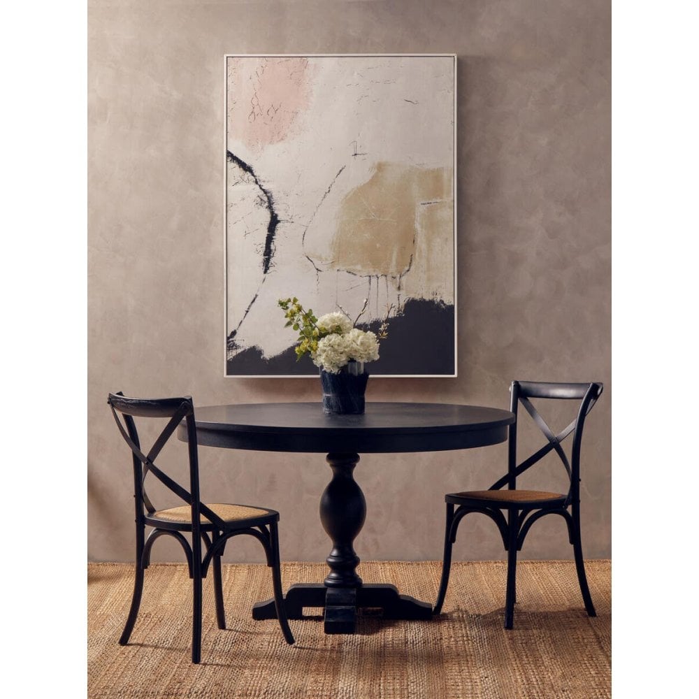 Elmwood Oak Wood Round Table