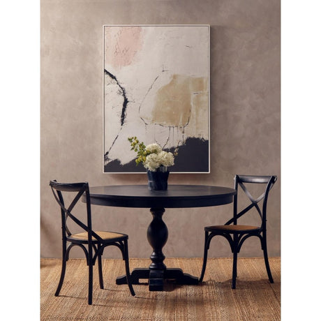 Elmwood Oak Wood Round Table