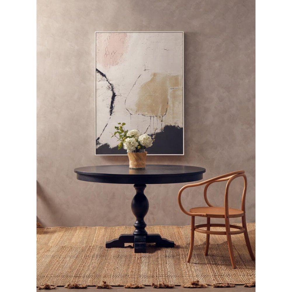 Elmwood Oak Wood Round Table