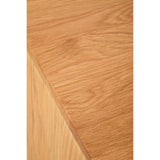 Elmwood Rattan and Oak Wood Two Drawer Chest