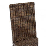 Monaco Brown Natural Rattan Dining Chair