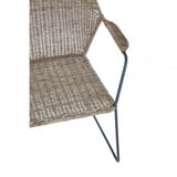 Oceana Angled Design Natural Rattan Chair