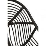 Oceana Black Natural Rattan And Teak Chair