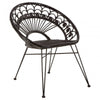Oceana Black Natural Rattan Chair