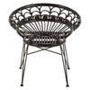 Oceana Black Natural Rattan Chair