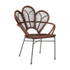 Oceana Brown Natural Rattan Chair