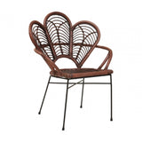 Oceana Brown Natural Rattan Chair