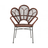 Oceana Brown Natural Rattan Chair