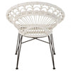 Oceana White Natural Rattan Chair