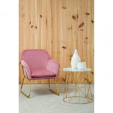 Aurelia White Marble Round Side Table