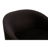 Bedford Black Velvet Armchair