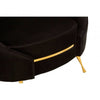 Bedford Black Velvet Armchair