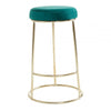 Bedford Green Velvet Bar Stool