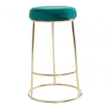 Bedford Green Velvet Bar Stool