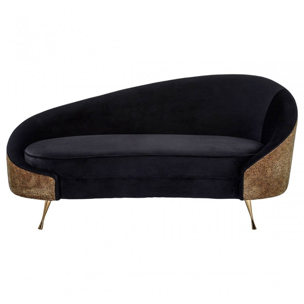 Bedford Leopard Print Chaise Longue