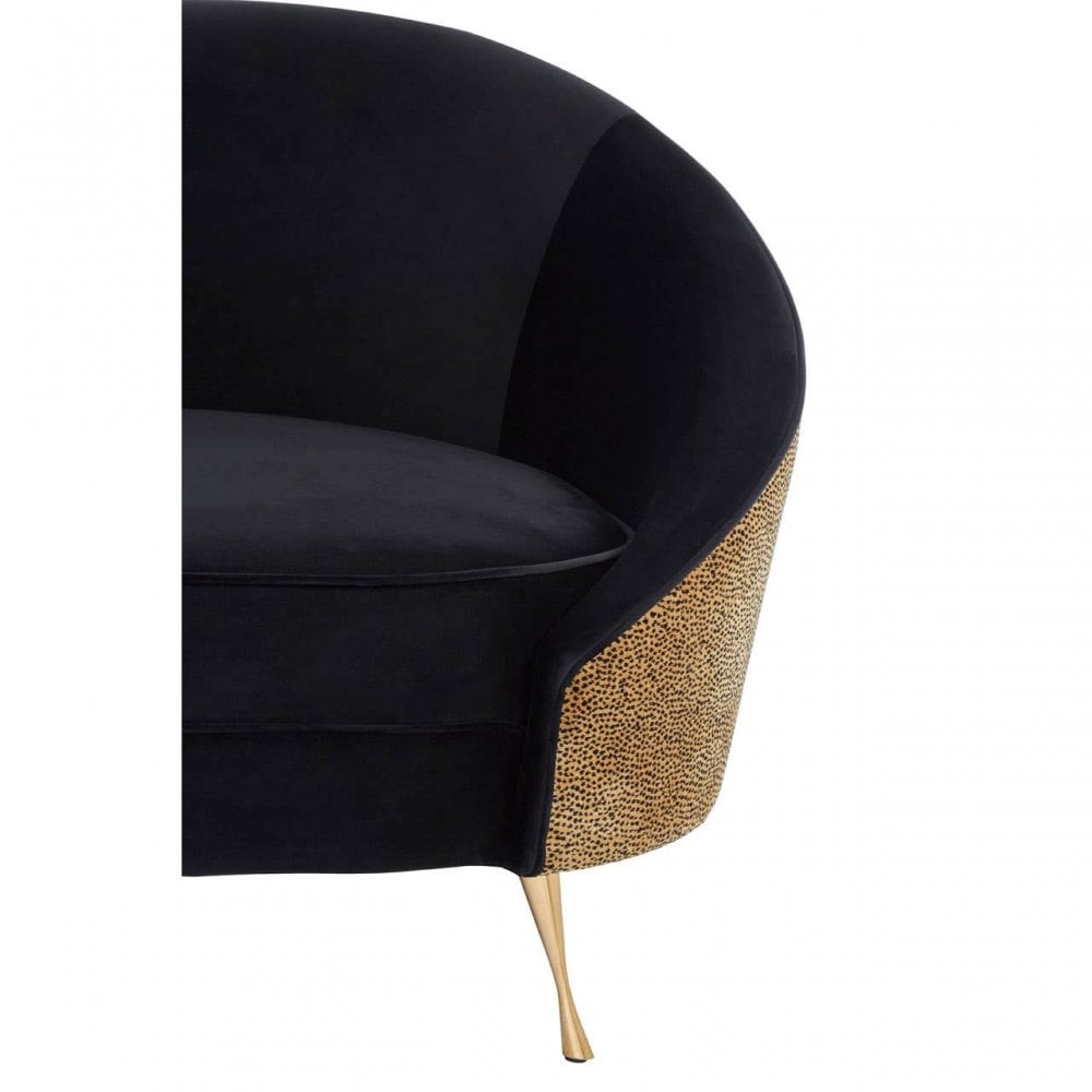 Bedford Leopard Print Chaise Longue
