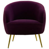 Bedford Purple Velvet Armchair