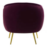 Bedford Purple Velvet Armchair