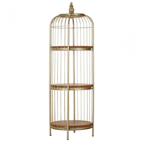 Cameron 3 Tier Champagne Gold Birdcage Unit