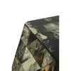 Darcy Antique Green Geometric Stool