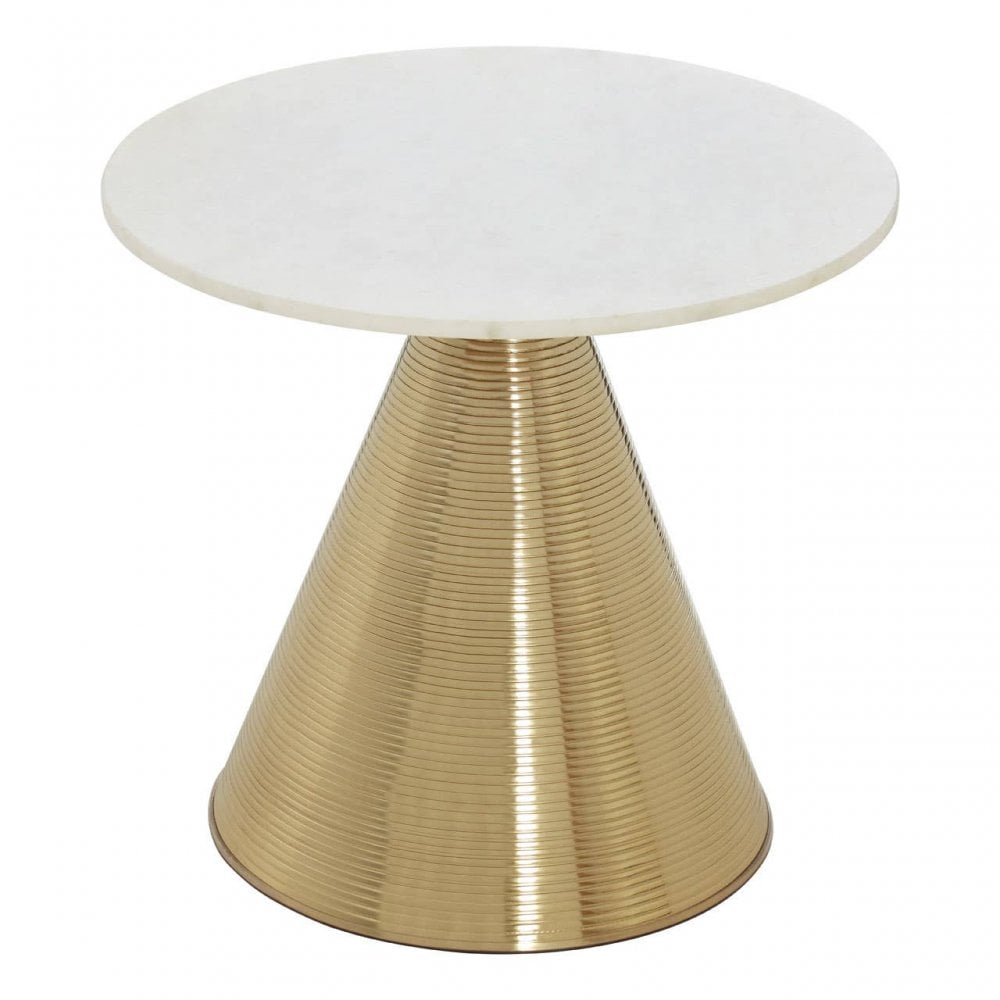 Gisele Table With White Marble Top