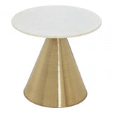 Gisele Table With White Marble Top