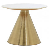Gisele Table With White Marble Top
