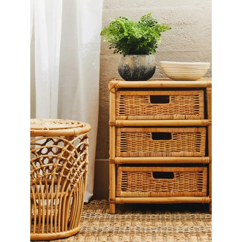 Jaxon Rattan Six Drawer Chest