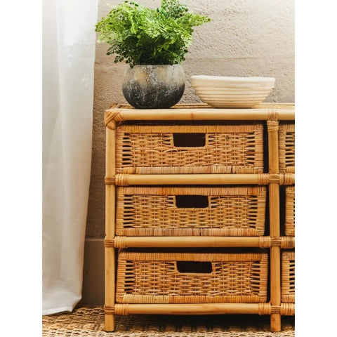 Jaxon Rattan Six Drawer Chest