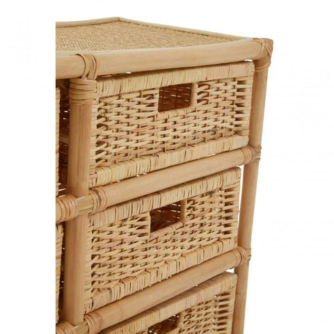 Jaxon Rattan Six Drawer Chest