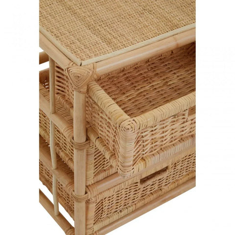Jaxon Rattan Six Drawer Chest