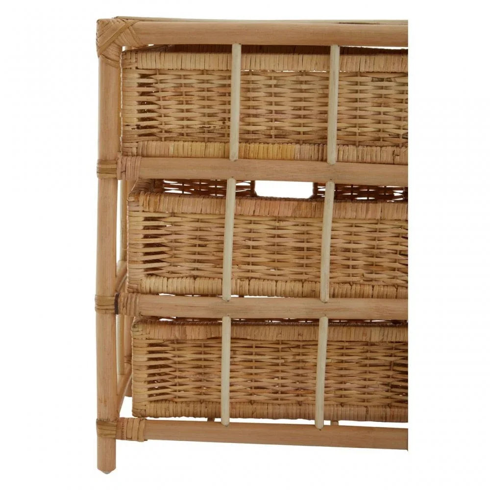 Jaxon Rattan Six Drawer Chest