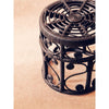 Jaxon Set Of Two Black Natural Rattan Tables