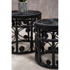 Jaxon Set Of Two Black Natural Rattan Tables