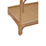 Jaxon Three Tier Natural Rattan Shelf Unit