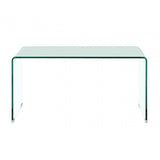 Nova Clear Bent Glass Coffee Table