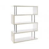 Orion 4 Tier White Gloss Wide Shelf Unit