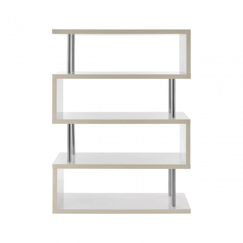 Orion 4 Tier White Gloss Wide Shelf Unit