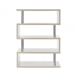 Orion 4 Tier White Gloss Wide Shelf Unit
