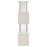 Orion 4 Tier White Gloss Wide Shelf Unit