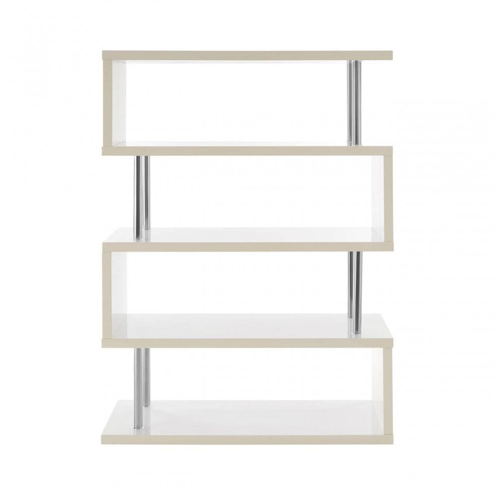 Orion 4 Tier White Gloss Wide Shelf Unit