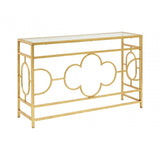 Seraphina Gold Leaf Console Table
