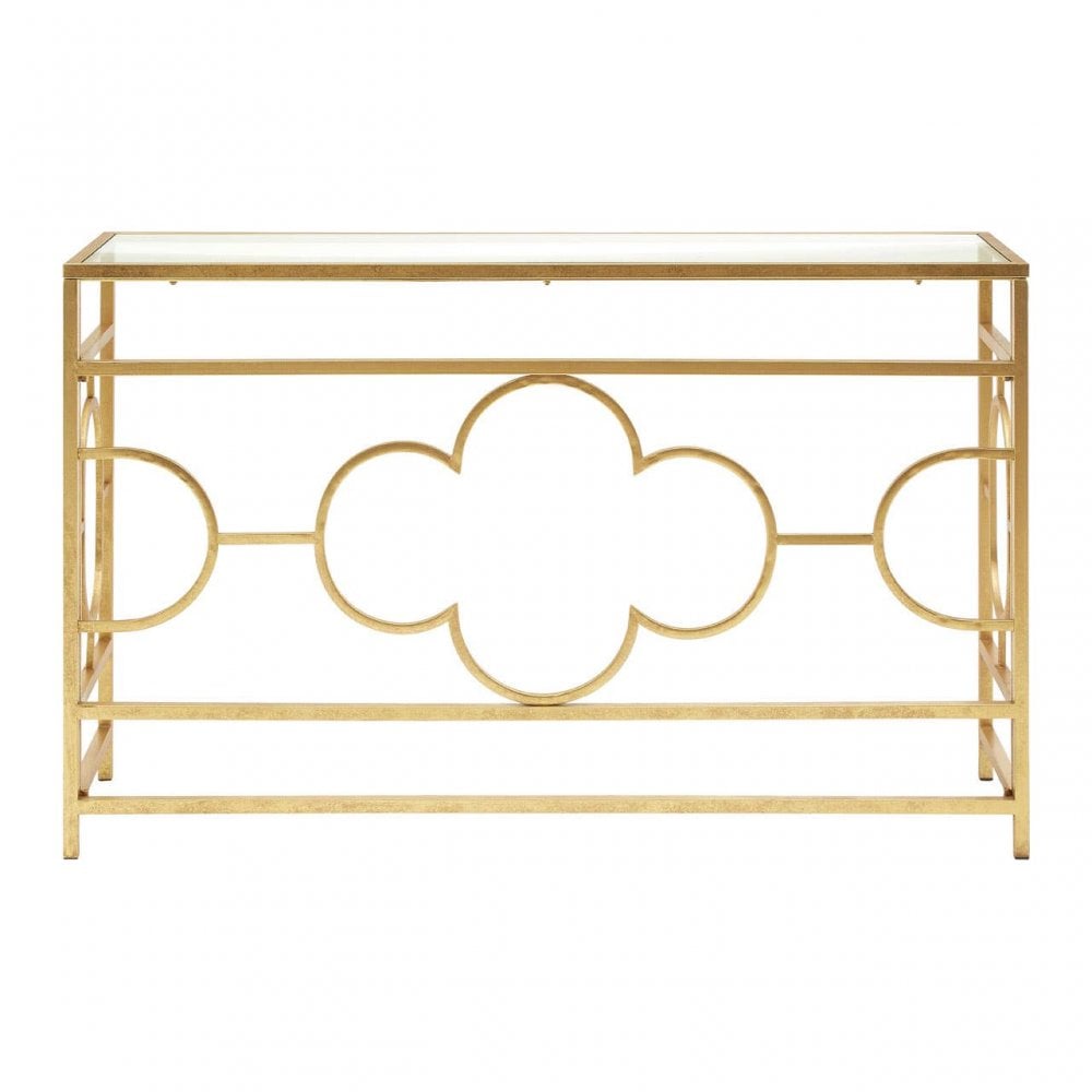 Seraphina Gold Leaf Console Table